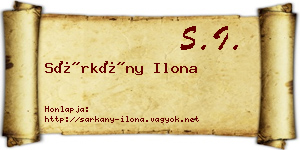 Sárkány Ilona névjegykártya